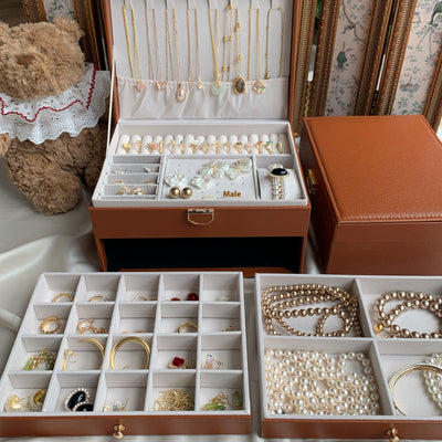 Caja de Almacenamiento Vintage para Joyas de Gran Capacidad - Image 23