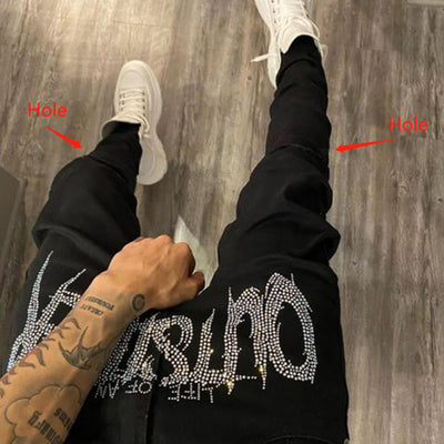 Jeans Rotos Negros para Hombre - Estilo Urbano Moderno - Image 10