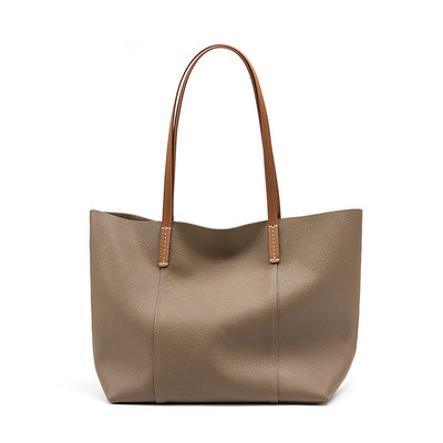 Bolso Tote de Cuero Genuino Hecho a Mano - Bolsa Portátil para Mujer - Image 7