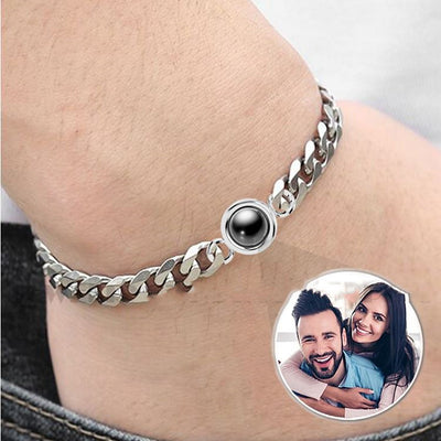 Pulsera Personalizada para Hombre Diseño Círculo M - Image 14