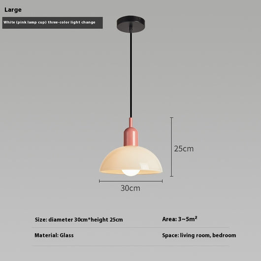 Lámpara Colgante Bauhaus Retro de Cristal para Restaurante - Image 3