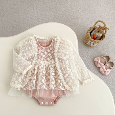 Mameluco de Malla para Bebé Niña - Diseño Luna Llena - Image 25