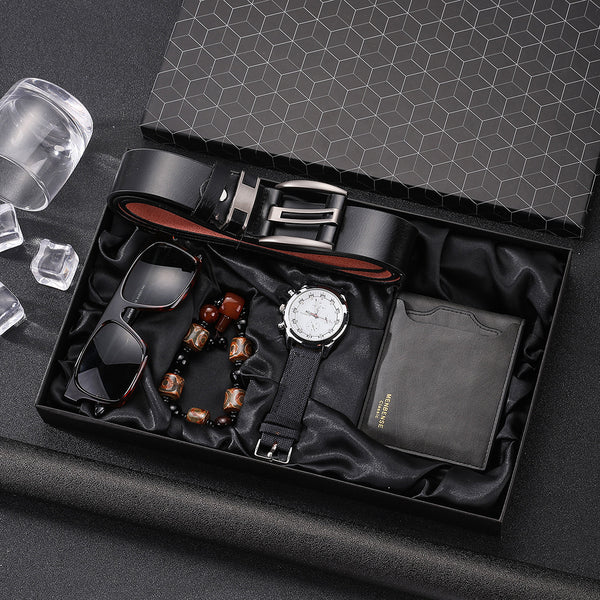 Set de 5 Relojes Casuales para Hombre - Cuarzo Versátil