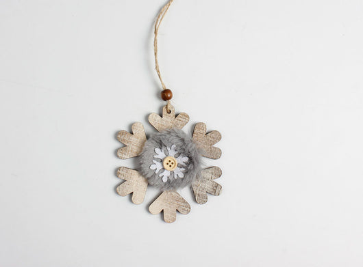 Adorno Navideño Campana de Árbol con Sombrero de Fieltro y Madera - Image 11