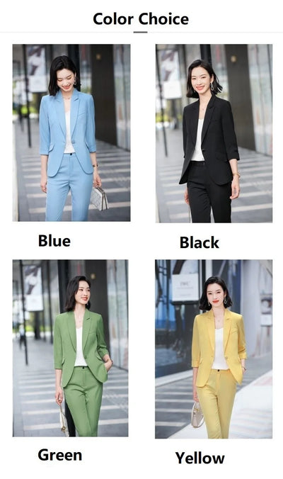 Blazer Casual para Mujer con Mangas Tres Cuartos - Image 12