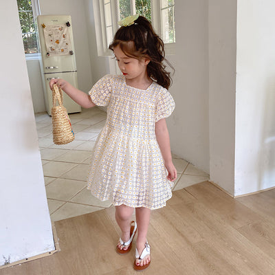Vestido con Mangas Abullonadas y Bordados - Image 8