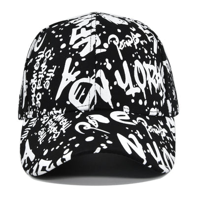 Gorra de Béisbol con Estampado Graffiti - Versátil y de Moda - Image 2