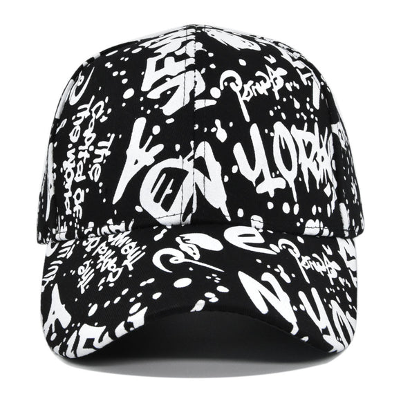 Gorra de Béisbol con Estampado Graffiti - Versátil y de Moda