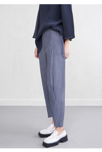 Pantalones Skinny de Cintura Alta con Pliegues Reductores para Primavera y Verano - Image 20