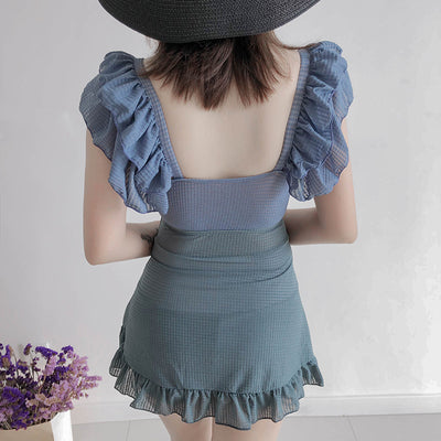 Traje de Baño Enterizo Estilo Falda Ajustado para Mujer - Image 5