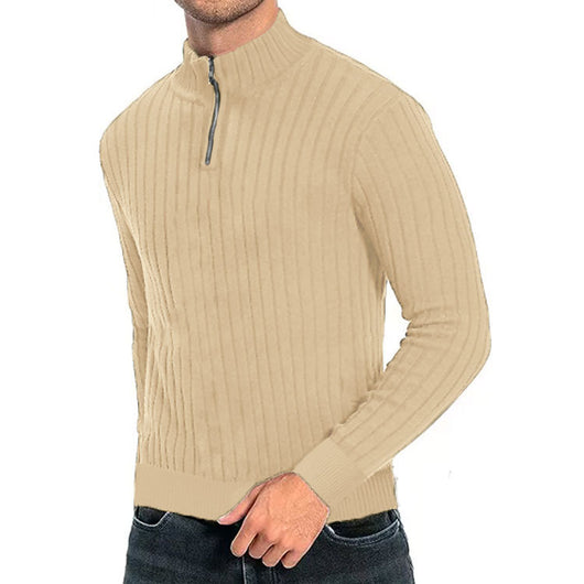 Suéter de Cuello Alto con Cierre para Hombre - Comodidad Casual - Image 7