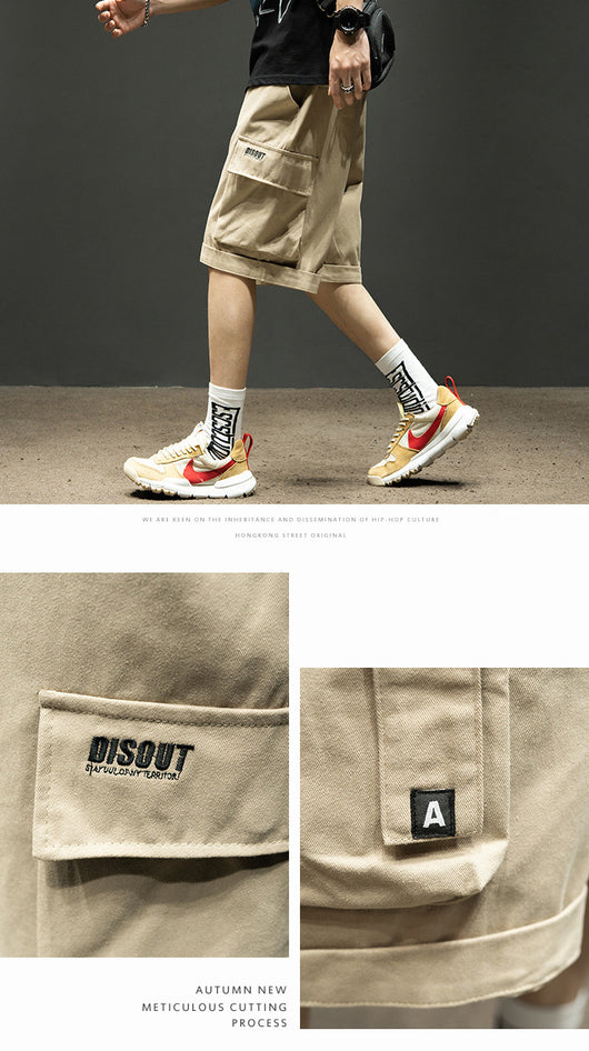 Pantalones Cortos Cargo con Múltiples Bolsillos para Hombre - Verano - Image 9