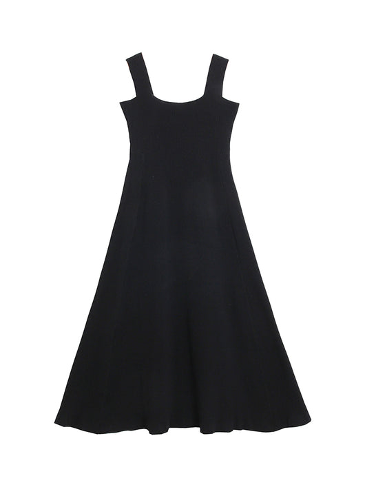 Chaleco Vestido Tejido Negro con Tirantes y Ajuste Slim para Mujer - Image 9