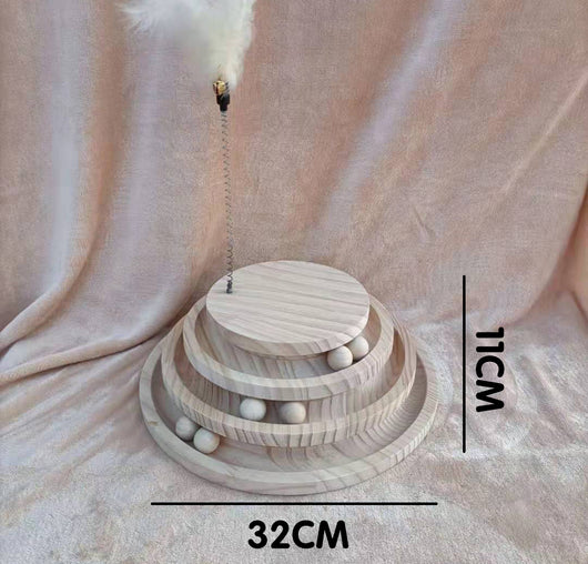 Juguete Giratorio para Gatos de Madera Maciza - Palo Interactivo Resistente y Divertido - Image 28