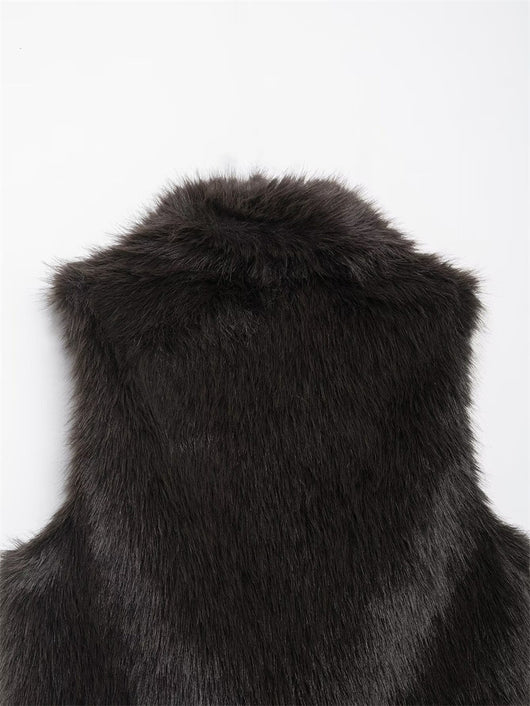 Chaleco de Piel Sintética Suelto y Casual para Mujer - Image 13