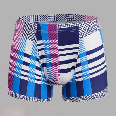 Bóxers Hombre Ice Silk Estampados Cintura Media Verano Transpirables