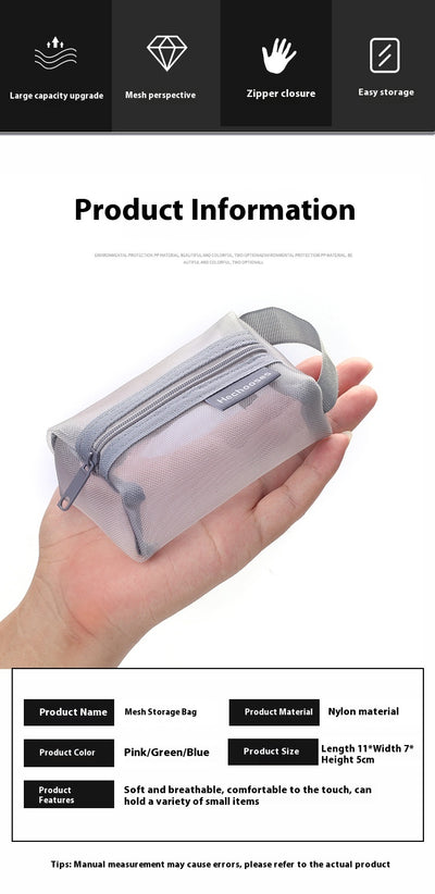 Monedero de Malla 3D con Gran Capacidad y Estuche para Llaves - Image 17