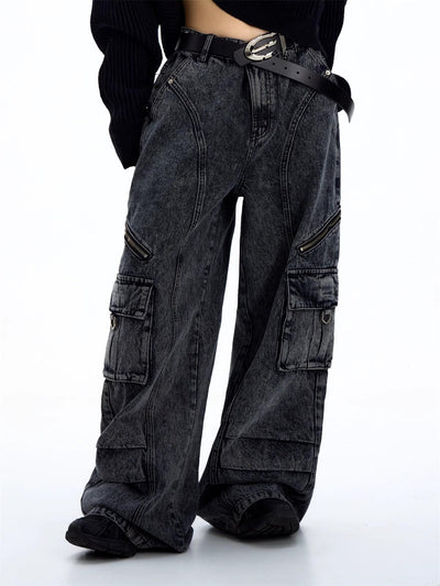 Pantalones Vaqueros Estilo Vintage Americano con Costuras de Diseño - Image 26