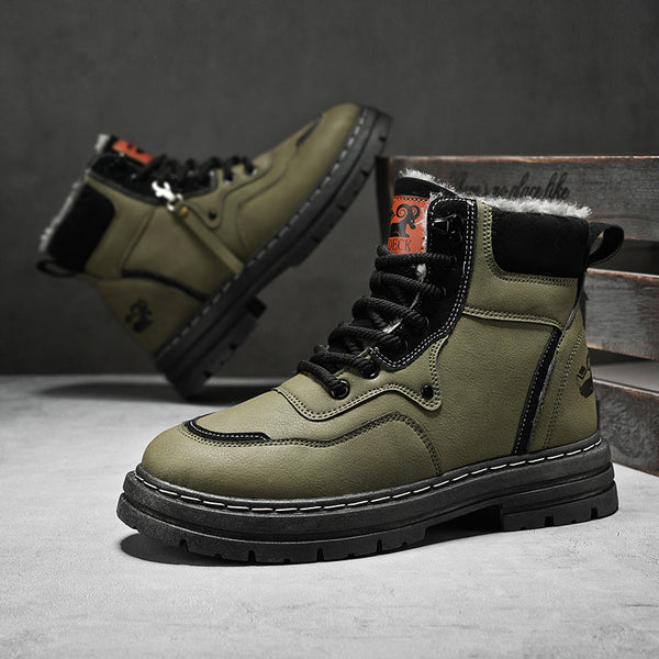 Botas Martin Altas de Cuero Genuino Estilo Británico para Hombre