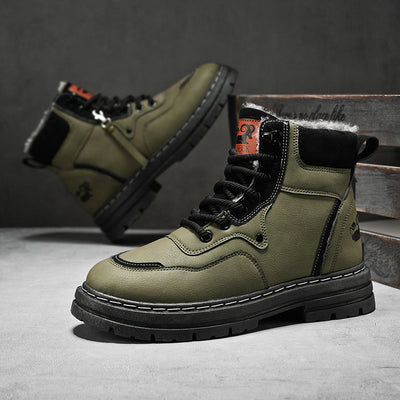 Botas Martin Altas de Cuero Genuino Estilo Británico para Hombre - Image 2