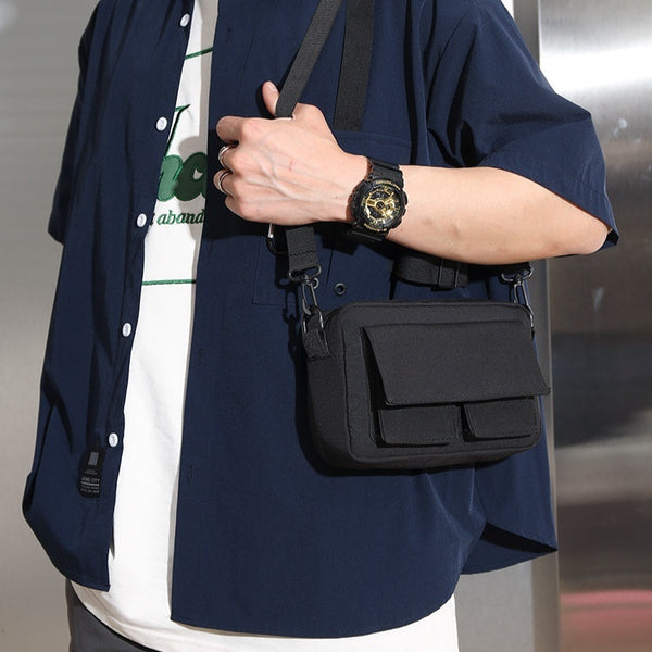 Bolsa Mensajera de Nylon Ligera para Hombre - Ideal para Estudiantes y Viajes