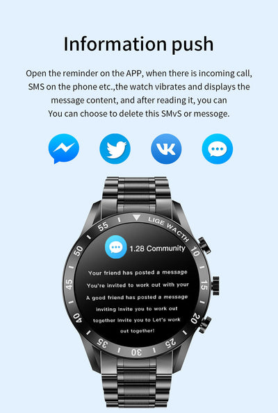 Pulsera Deportiva Inteligente Impermeable para Hombre con Podómetro - Image 22