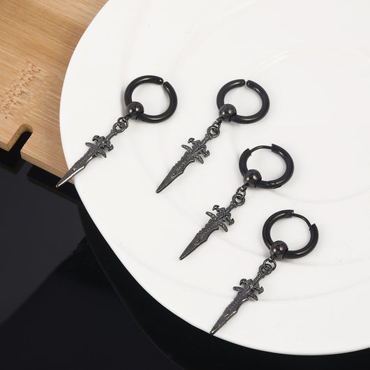 Aretes Vintage Personalizados para Hombre con Diseño de Flecha - Image 12