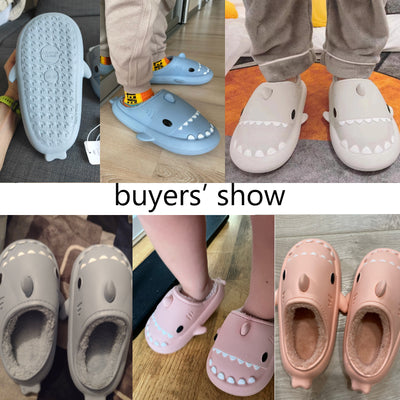 Pantuflas Tiburón Cartoon para Parejas - Zapatillas EVA Impermeables Invierno - Image 32