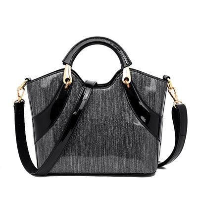 Bolso Bandolera de Cuero Charol con Lentejuelas y Hombro Único - Image 8