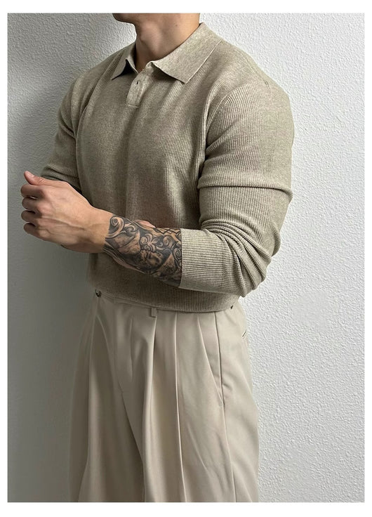 Suéter Ejecutivo Slim Fit Estilo Británico para Hombre - Image 14