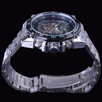 Reloj Mecánico Automático Estilo Europeo Americano con Movimiento Hueco para Hombre - Image 6