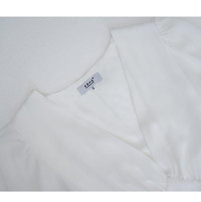 Vestido Blanco Slim Estilo Corte Francés Retro - Image 16