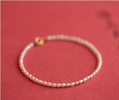 Pulsera de Perlas Naturales de Agua Dulce - Diseño Elegante Invierno - Image 3