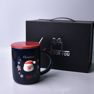 Taza Cerámica Navideña para Niña - Desayuno y Leche - Image 3