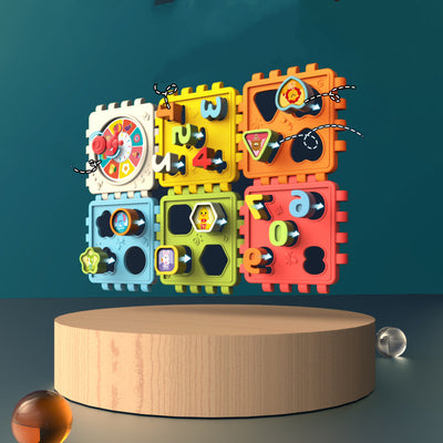 Bloques de Construcción Cognitivos Multifuncionales Hexaedro para Niños y Niñas - Image 3