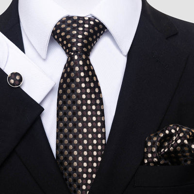 Conjunto de Corbata, Pañuelo y Gemelos para Hombre - Elegancia Empresarial - Image 16