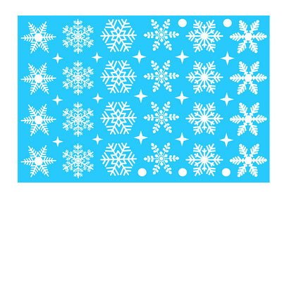 Pegatinas Navideñas para Ventanas - Copos de Nieve Estáticos Reutilizables - Image 13