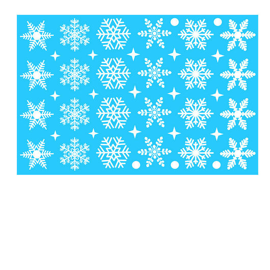 Pegatinas Navideñas para Ventanas - Copos de Nieve Estáticos Reutilizables - Image 13