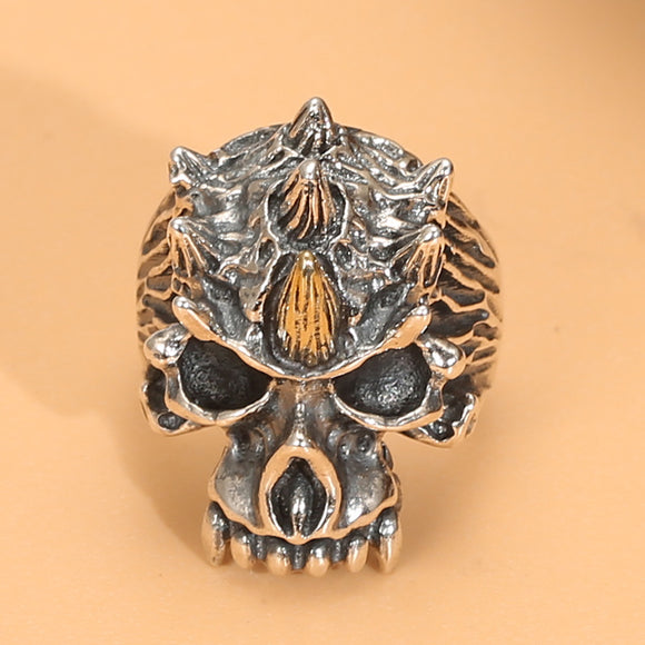 Anillo de Calavera Personalizado Abierto para Hombre