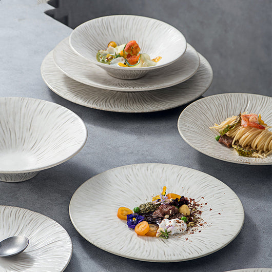 Plato de Cerámica Estilo Nórdico Contemporáneo para Cena - Image 11