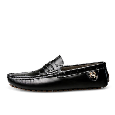 Mocasines de Cuero Auténtico Talla Grande para Conducir Hombre - Image 8