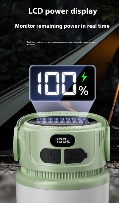 Linterna de Camping Solar Recargable con Múltiples Modos de Iluminación - Image 9