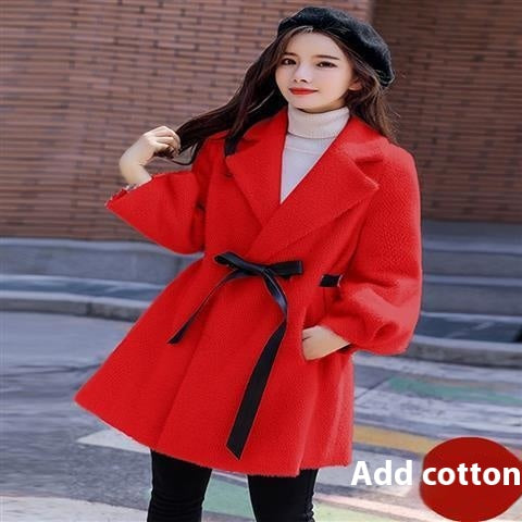 Abrigo de Lana Coreano Suelto y Grueso para Otoño e Invierno - Image 11