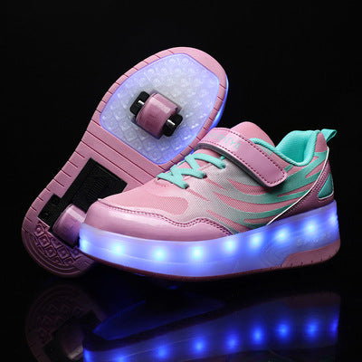 Patines Heelys LED Recargables con Ruedas Luminosas para Niños y Niñas