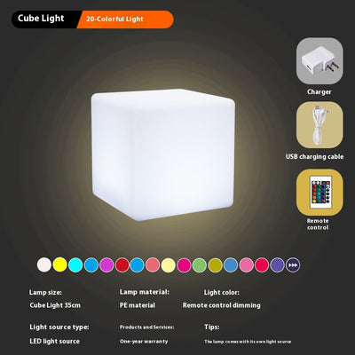 Taburete Cubo LED Luminoso Impermeable - Image 6