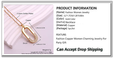 Collar con Aretes de Circonia Ovalada Incrustada para Mujer - Image 9