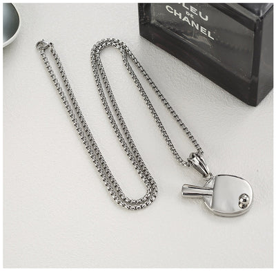 Dije de Tenis de Mesa para Hombre - Collar Hip-Hop Trendy con Colgante Declarativo - Image 12