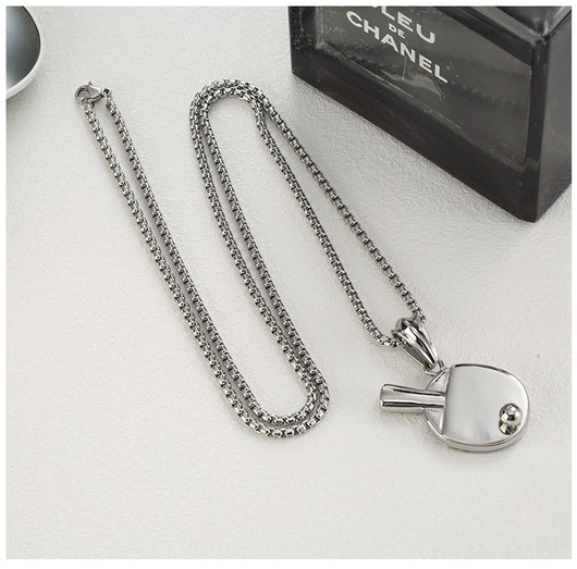 Dije de Tenis de Mesa para Hombre - Collar Hip-Hop Trendy con Colgante Declarativo - Image 12