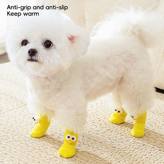 Calcetines Antideslizantes para Mascotas con Ojos Grandes y Diseño Adorable - Image 6