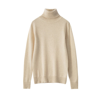 Suéter de Cachemira Pura para Mujer Cuello Alto - Image 4